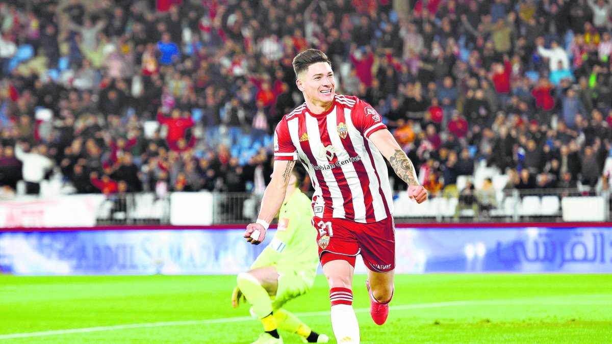 Darwin Núñez dejó huella en su única temporada con el Almería.