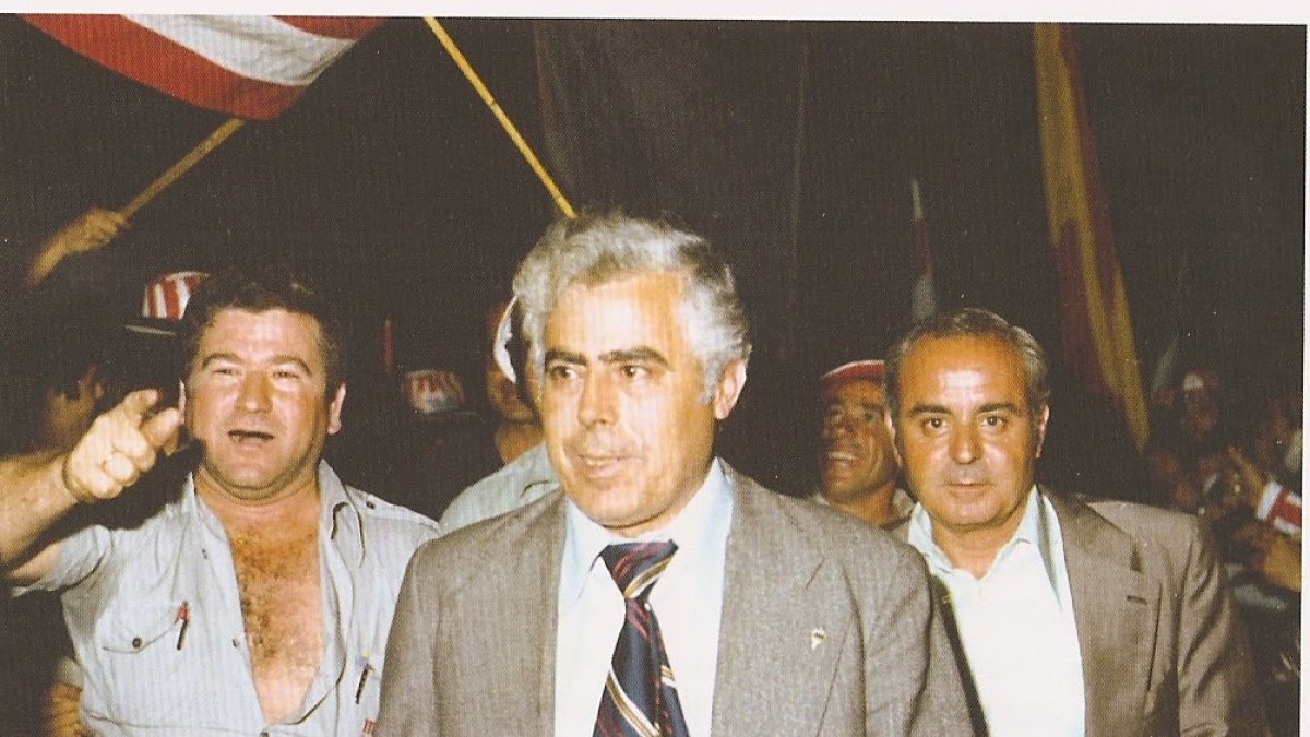 Alfonso García Sánchez en la puerta del Franco Navarro.
