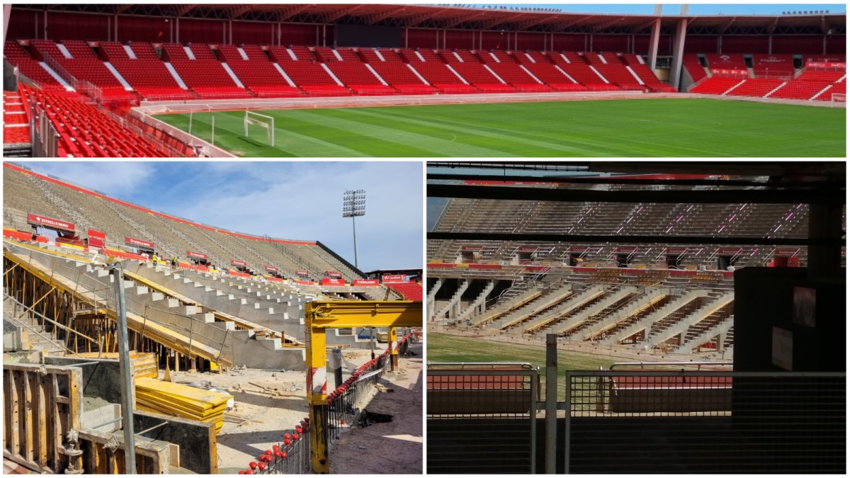 El Mediterráneo y las obras que se están llevando a cabo en Son Moix.