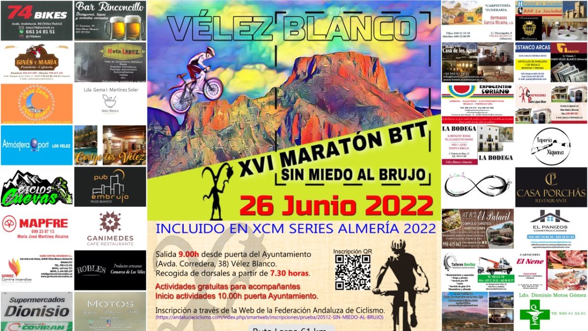 Cartel de la carrera de Vélez Blanco.