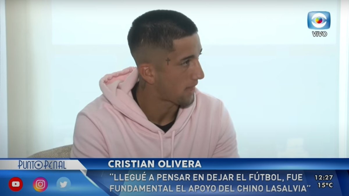 Cristian Olivera en la entrevista con Punto Penal.