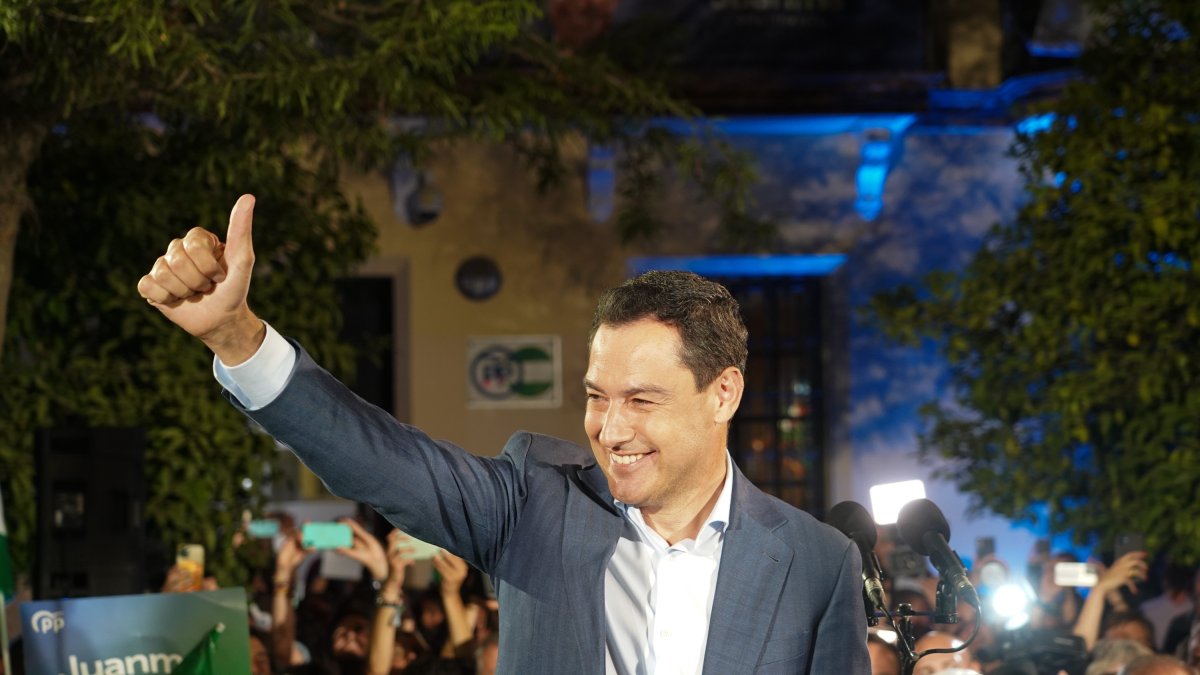 Juanma Moreno, presidente de la Junta de Andalucía.