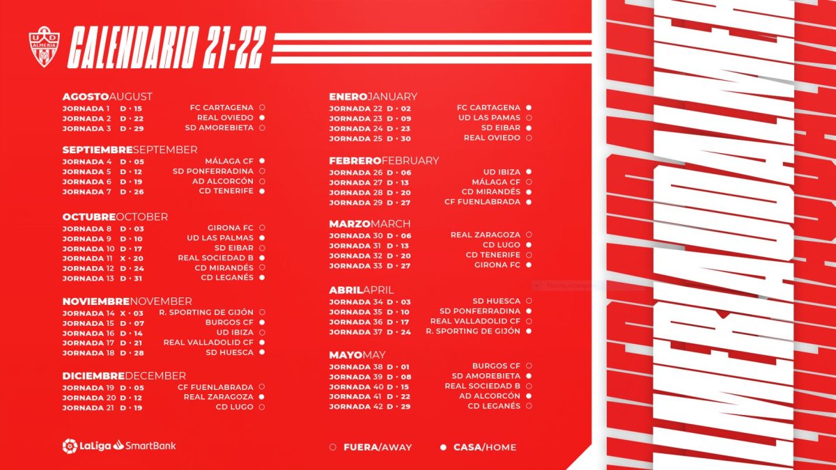 Con el calendario en la calle empieza la temporada.