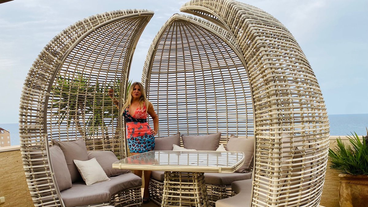 Susana Ruiz Collado con uno de sus conjuntos.