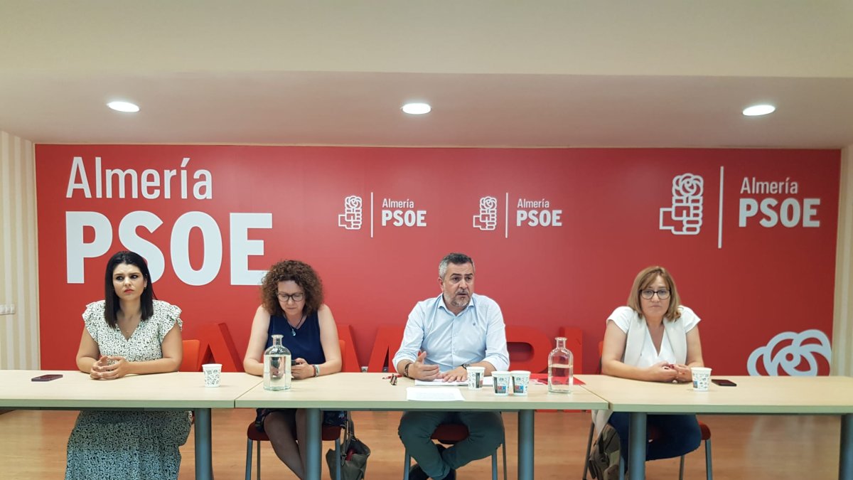 Núcleo duro de la dirección del PSOE de Almería.