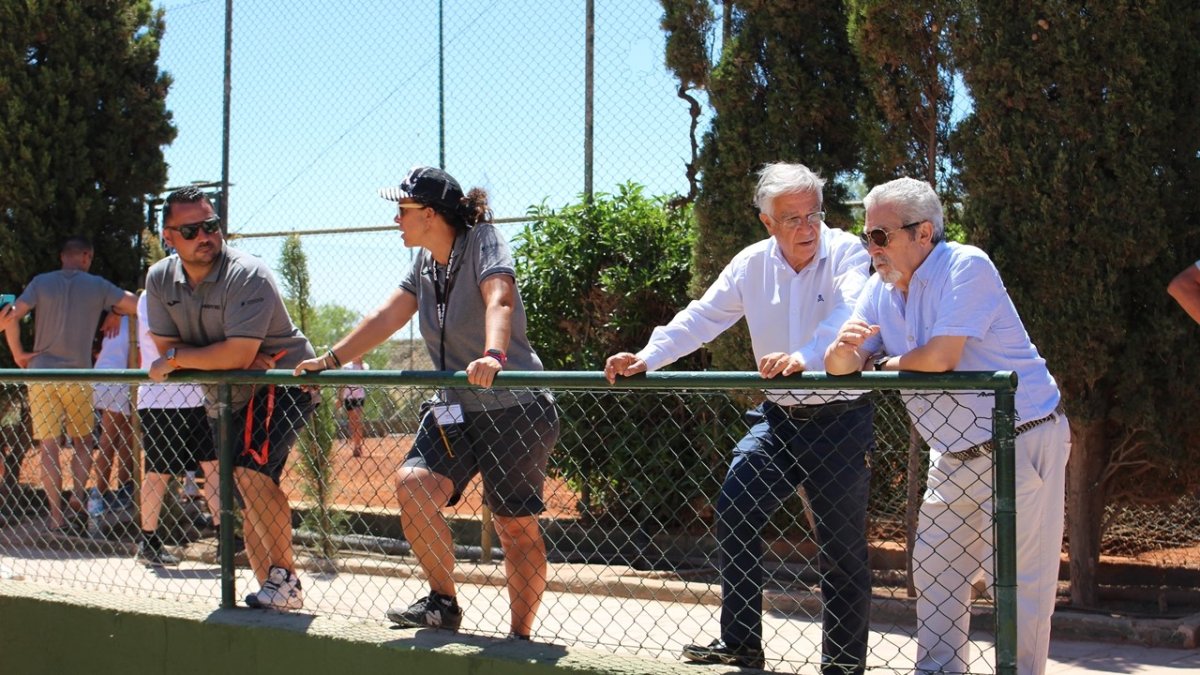 Visita del presidente de la delegación almeriense de tenis.