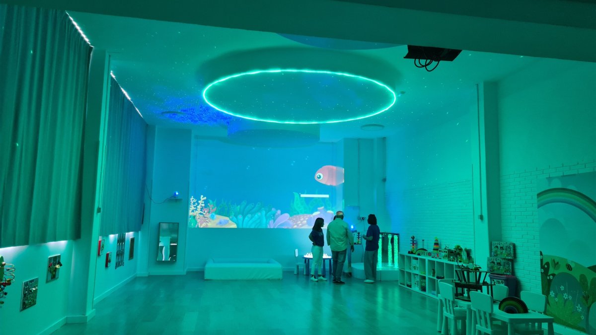 Aspecto del nuevo aula del CEIP Velázquez de Albox.