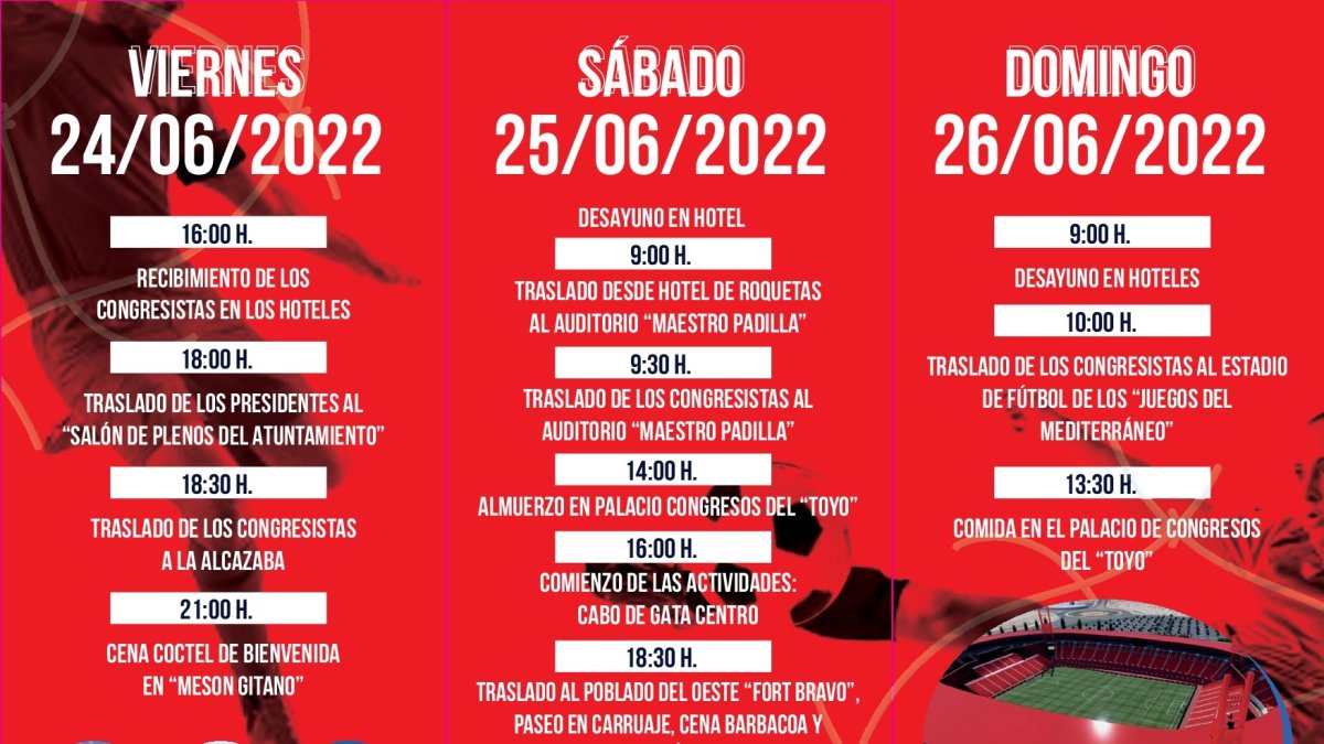 La hoja de ruta que van a seguir los aficionados durante el fin de semana.