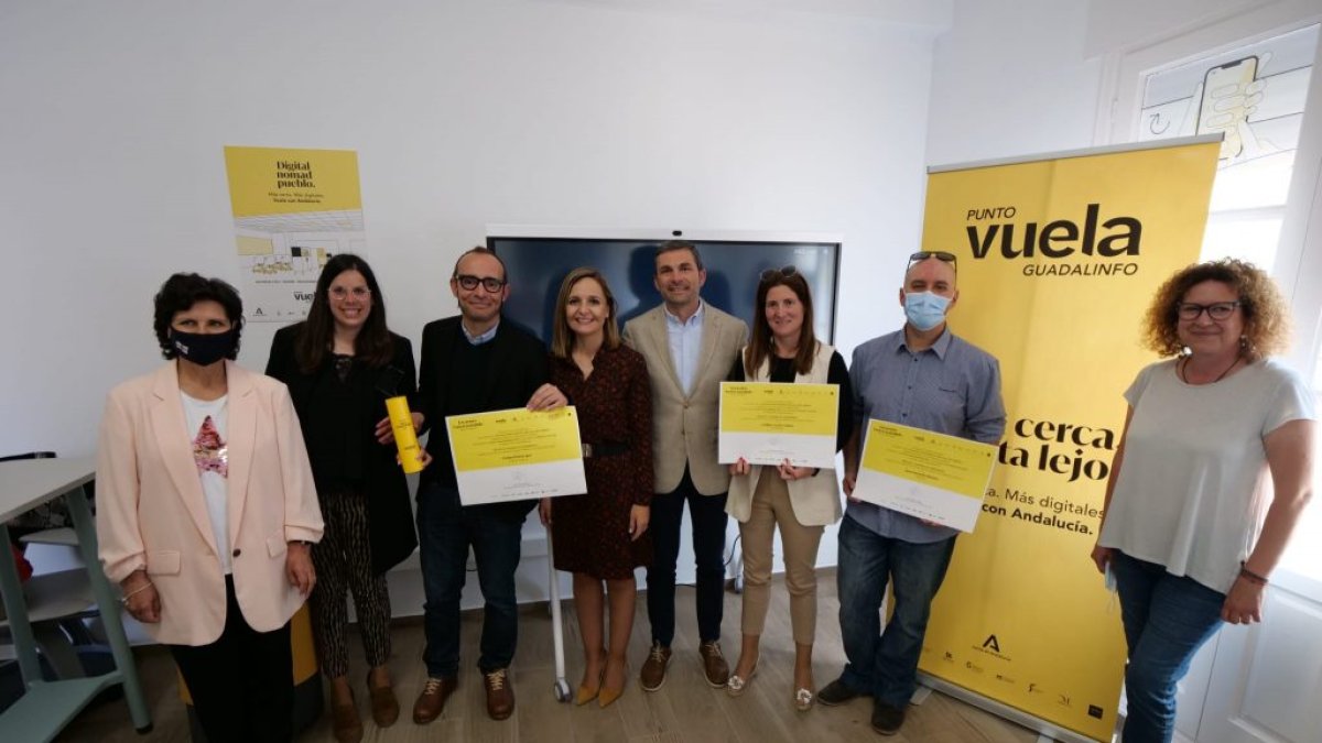 Imagen de archivo de una visita al Punto Vuela de Los Gallardos.