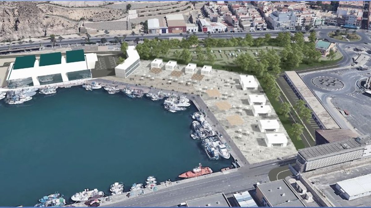 Diseño de la zona en la que se ubicará la zona de restauración