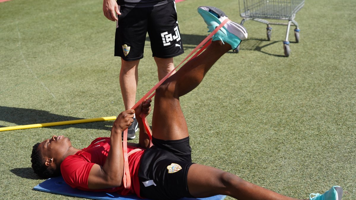 Ramazani en uno de los últimos entrenamientos de la pasada campaña.