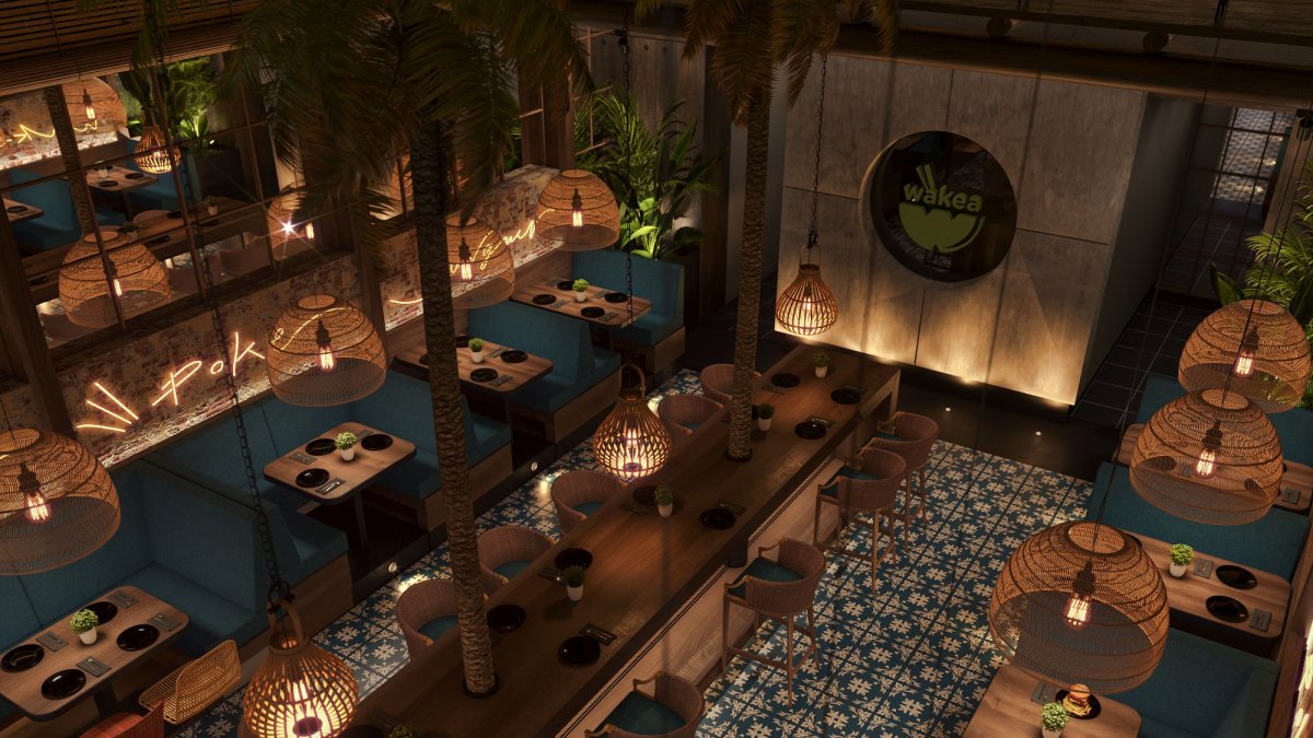 Imagen del nuevo restaurante de Wakea en Madrid.