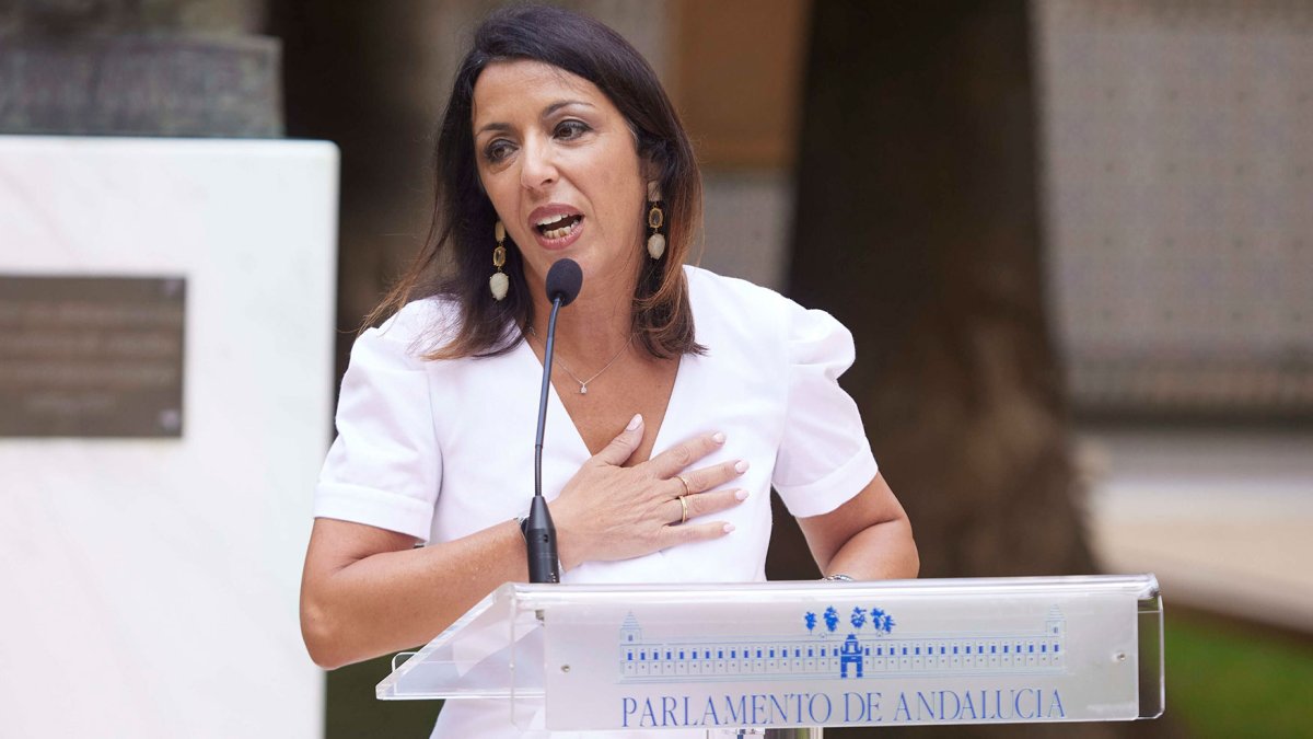 Marta Bosquet, durante su despedida.