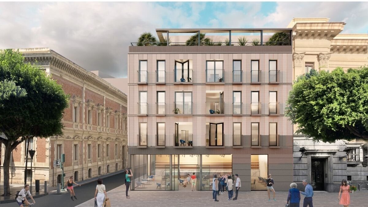 Imagen virtual del residencial a la espera de que lo apruebe la Consejería de Cultura.