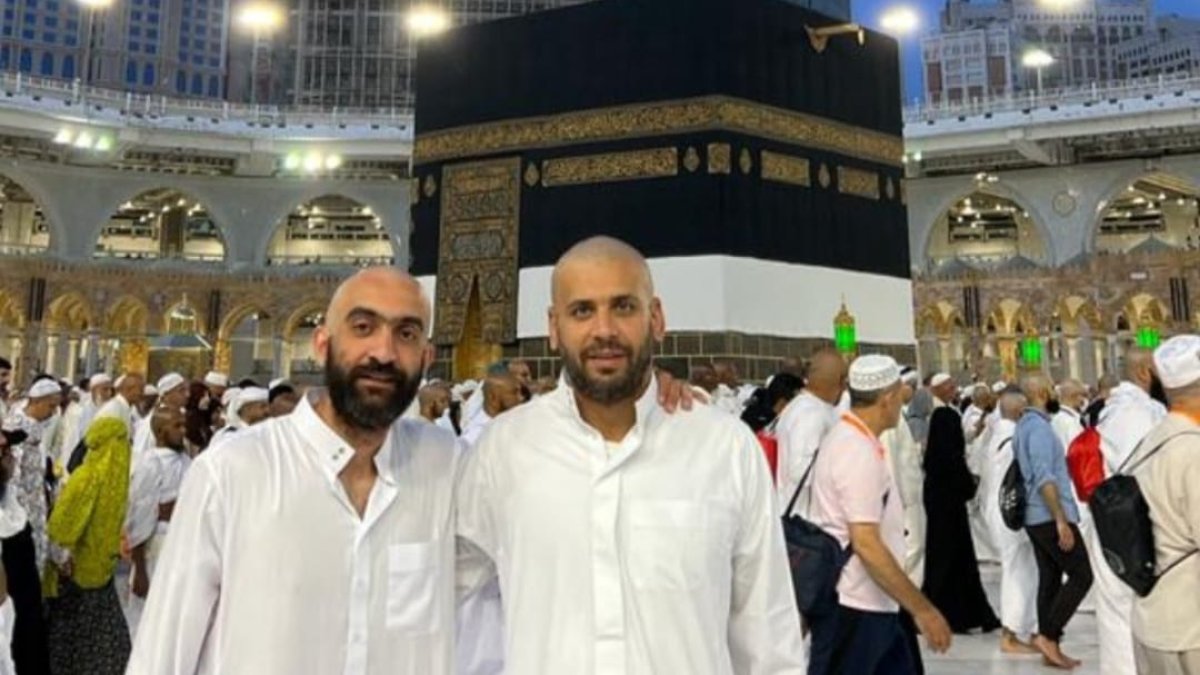 Mohamed El Assy y Mostafa Yilmaz durante su estancia en La Meca.