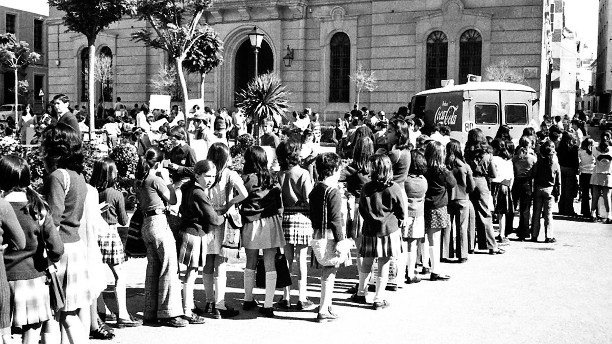 Fueron muy populares los concursos de pintura al aire libre que organizaba la marca Coca Cola.