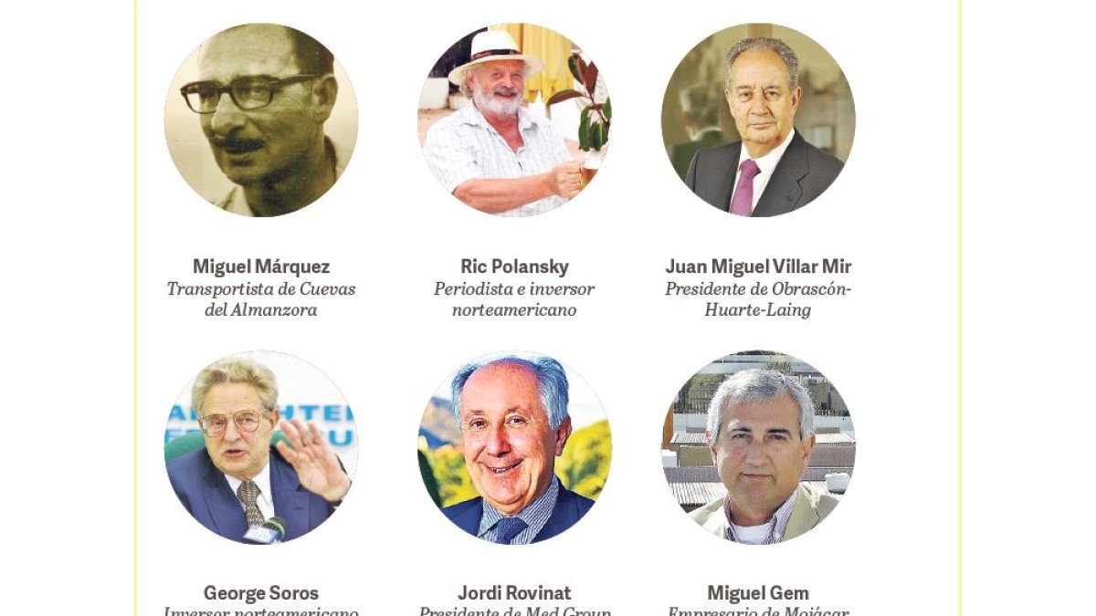 Empresarios vinculados con la urbanización de Playa Macenas a lo largo de los últimos 60 años.