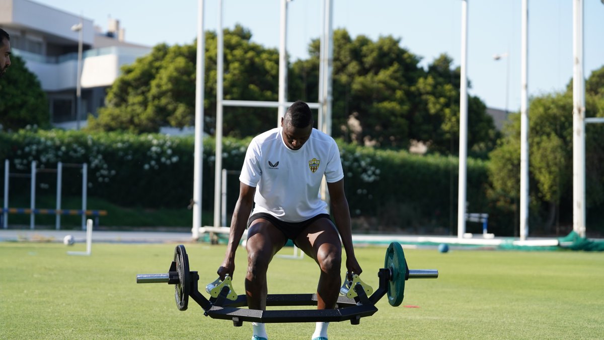 La estrella del Almería sigue centrado en el día a día de la pretemporada.