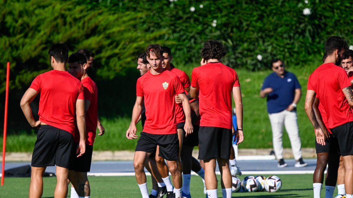 Svidersky en el campo Anexo del Power Horse Stadium.