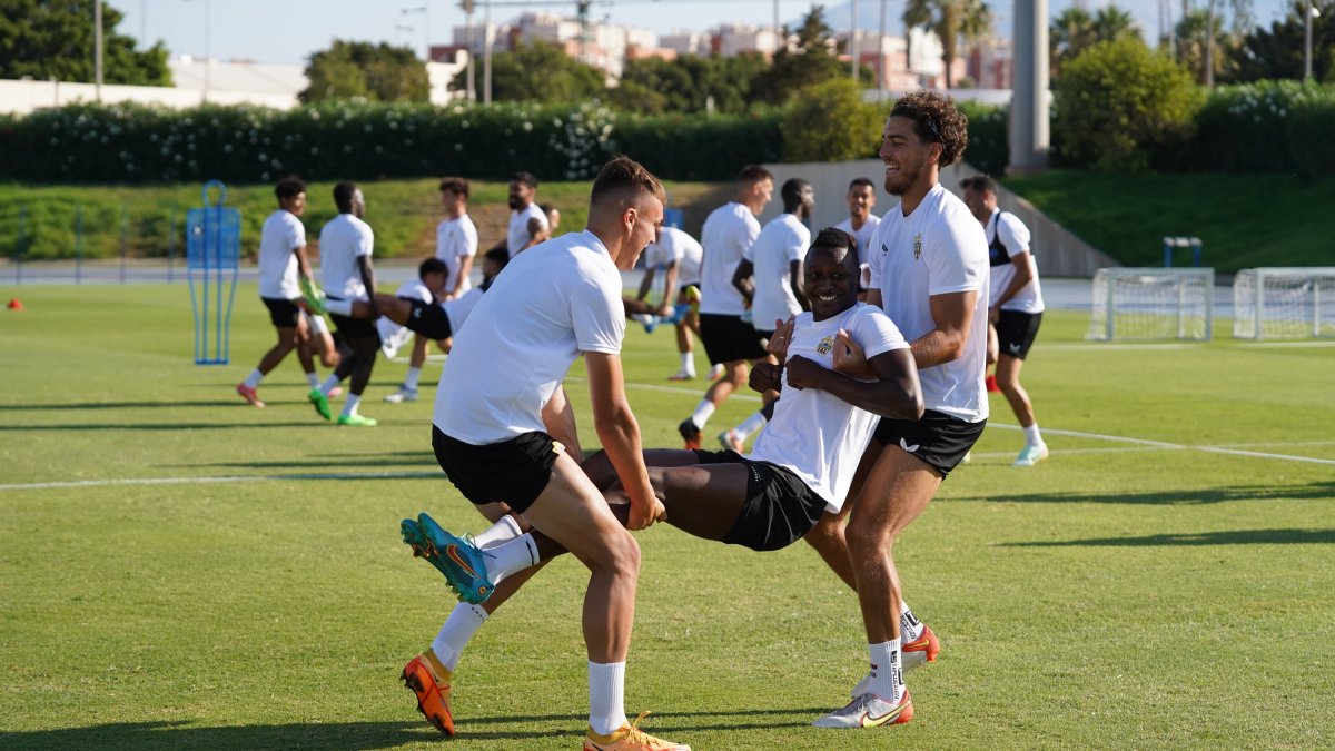 Sadiq se lo pasa bomba en cada entrenamiento.