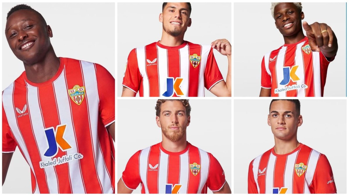 La nueva camiseta del Almería de Primera.