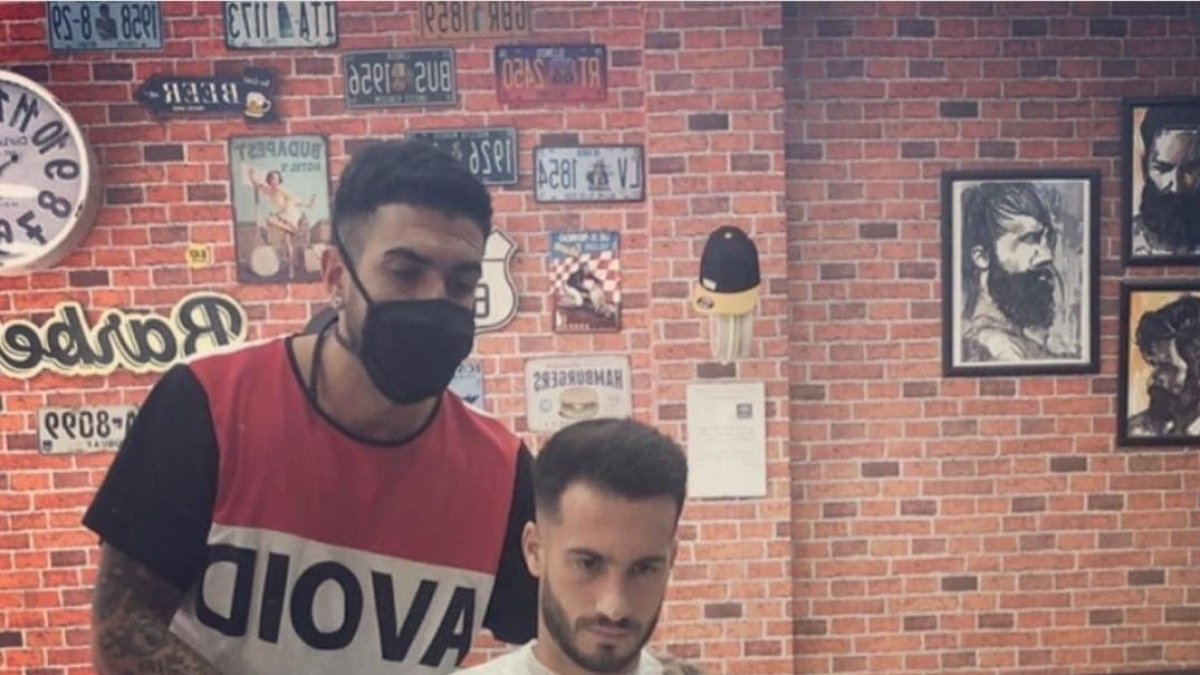 Leandro Delage con José Carlos Lazo.