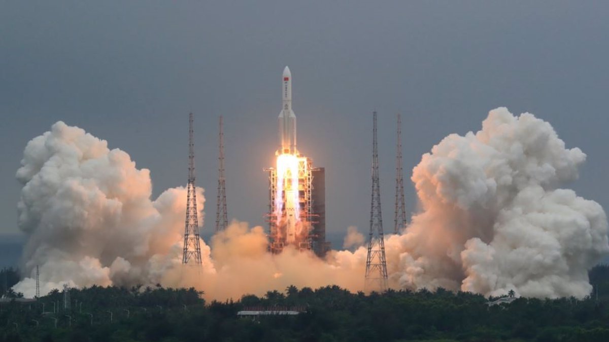 Imagen de archivo de un cohete lanzado por China al Espacio.