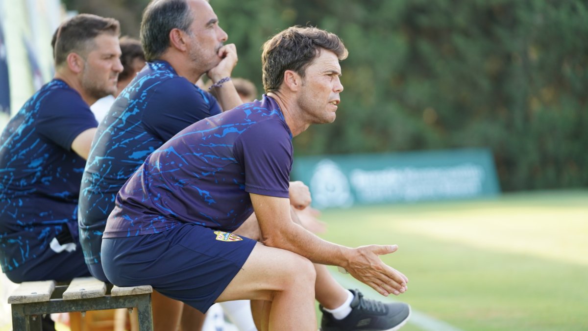 Rubi en el partido ante el Córdoba.