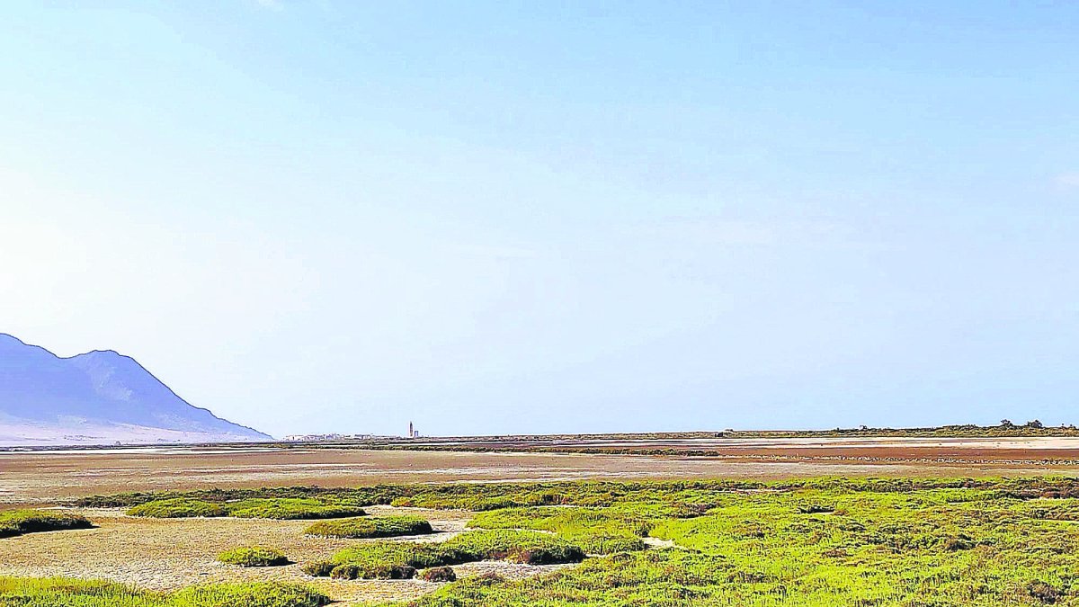 Imagen del estado de las Salinas de Cabo de Gata.