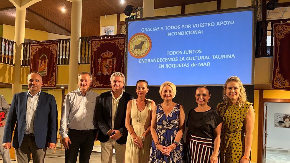 Algunos delegados de la Junta que ahora están en funciones, hace unos días en Roquetas.