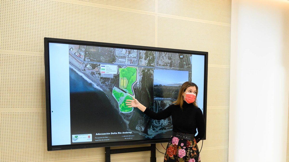 Ana Martínez Labella, concejal de Urbanismo, presentando el plan \'A Mar Abierto\'