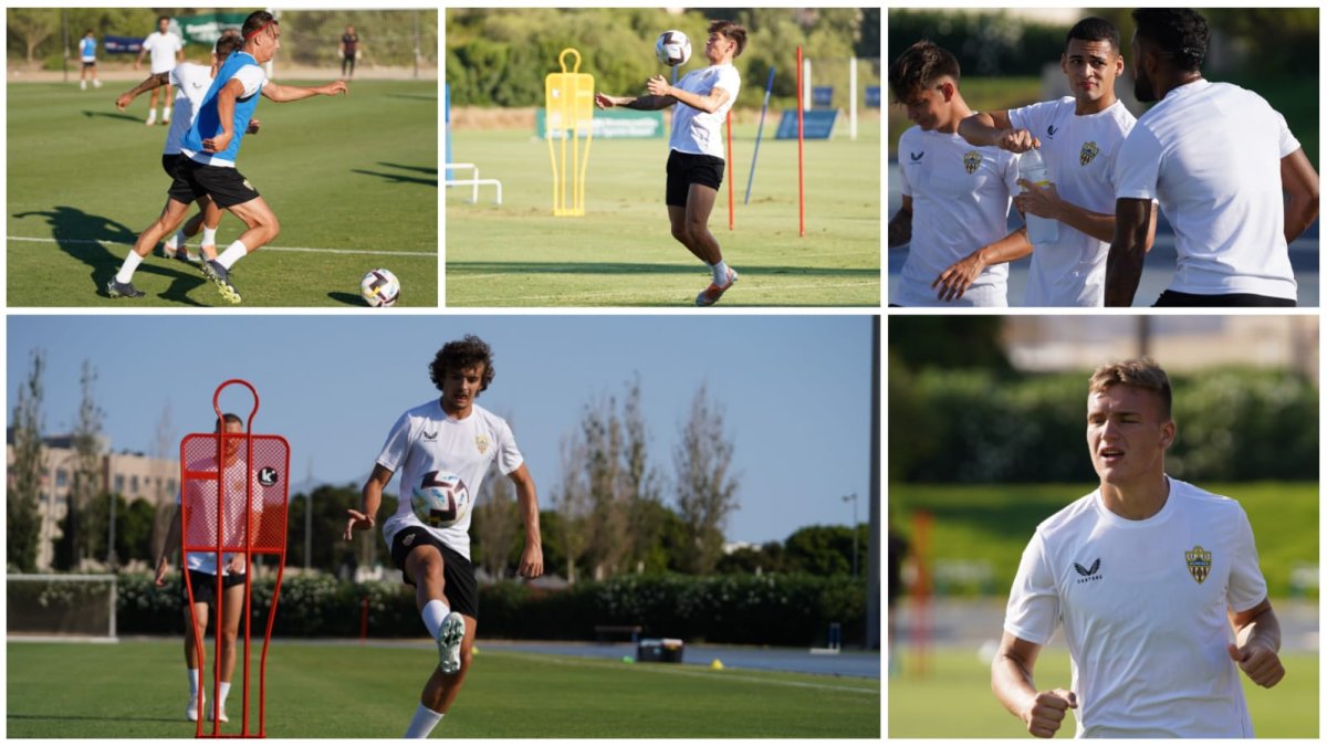 Cinco de las seis caras nuevas del Almería.