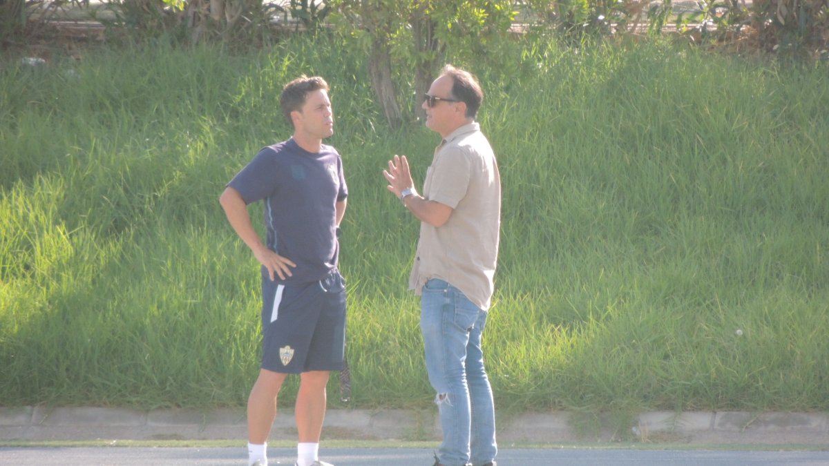 Rubi y Joao, este jueves en el Anexo del Power Horse Stadium.