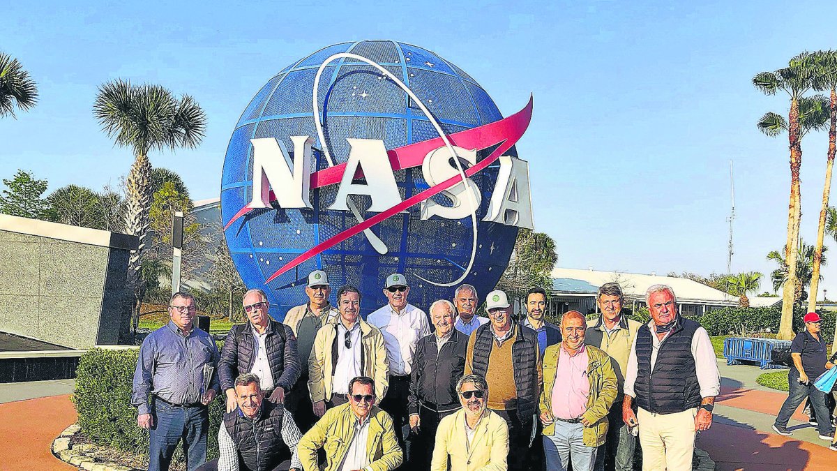 Los almerienses en la delegación que visitó las instalaciones de la NASA en EEUU.