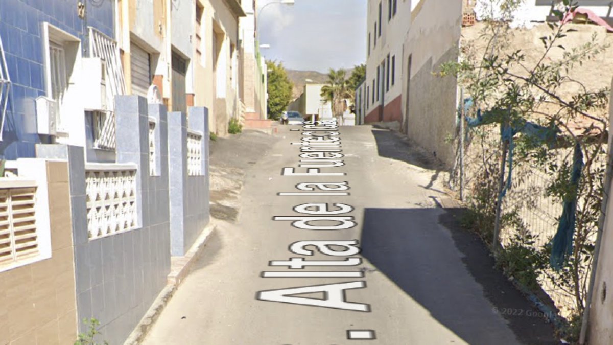 Calle en la que ocurrieron los hechos.