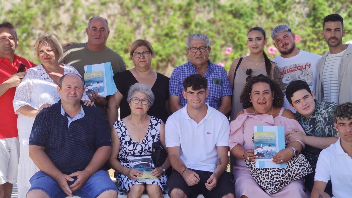 Familia Gallardo Fuentes, patrones de barco de Roquetas. Foto: Andrés Aguilera.