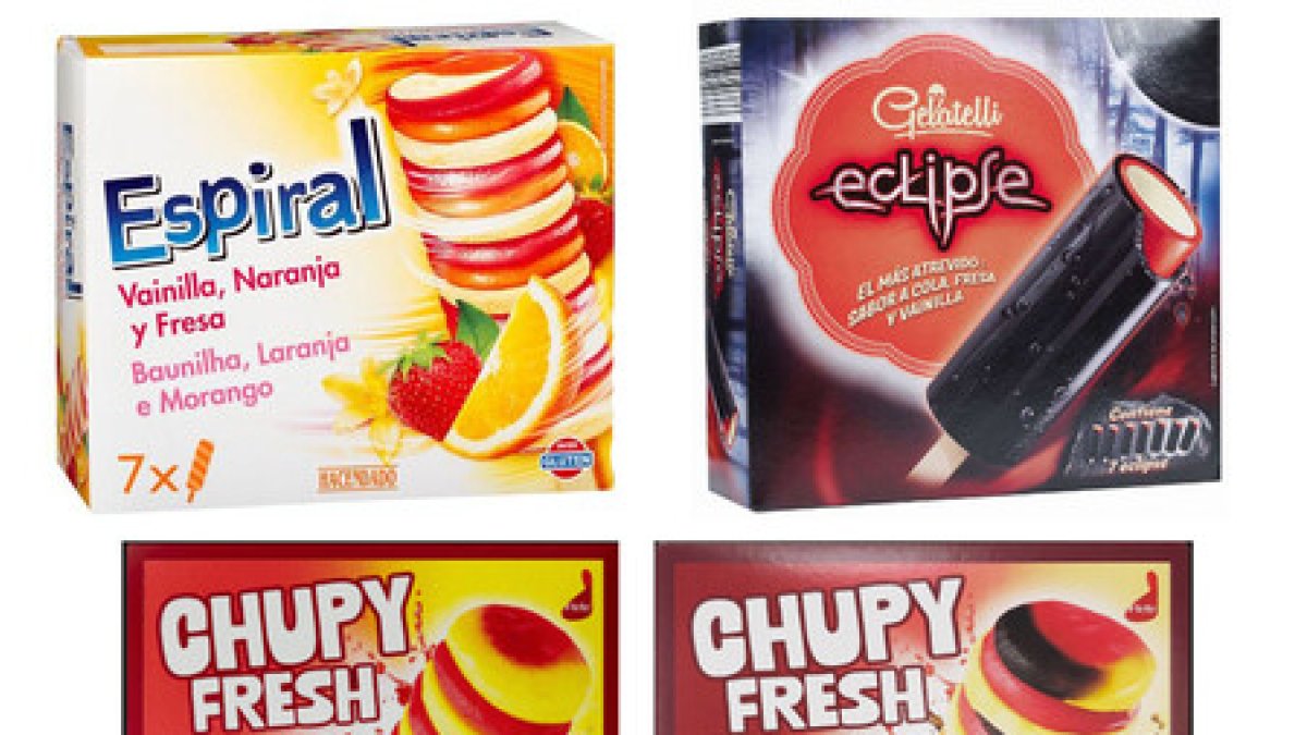 Imagen de los helados afectados por la alerta.