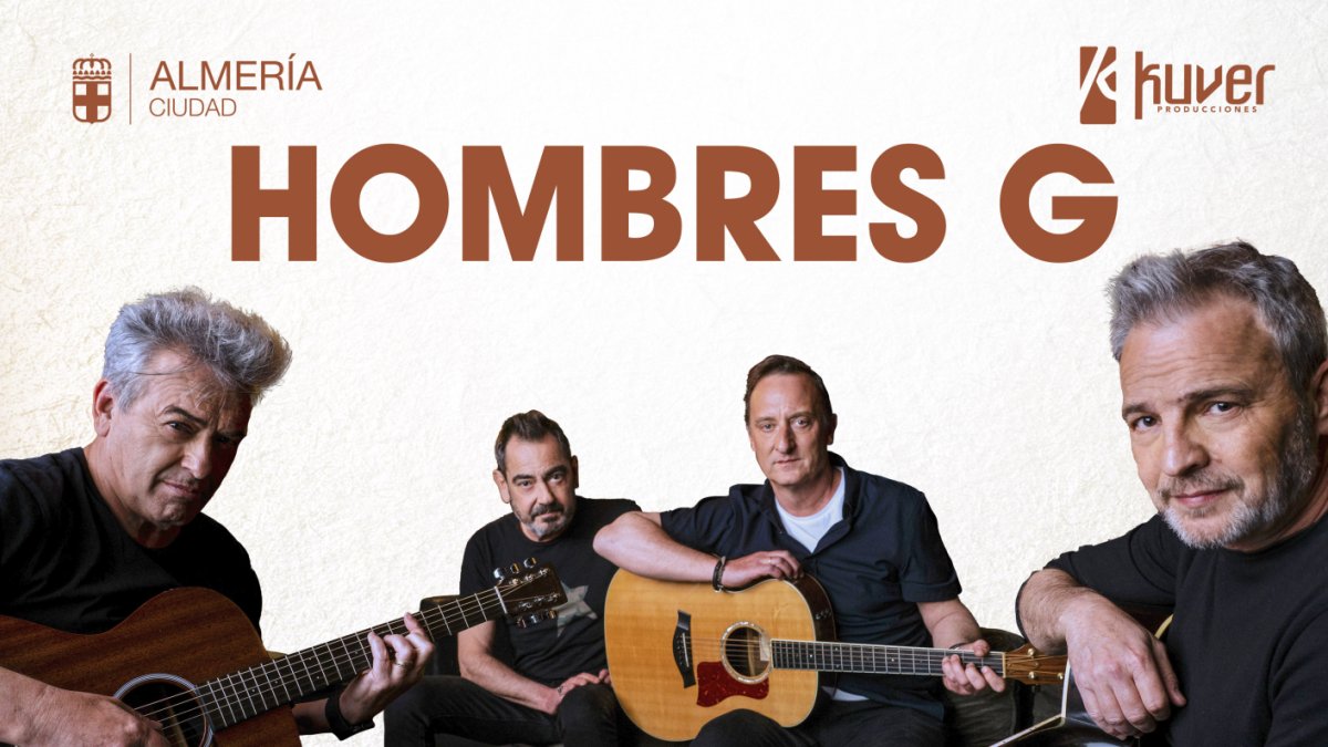 La música de Hombres G y Taburete en Almería.