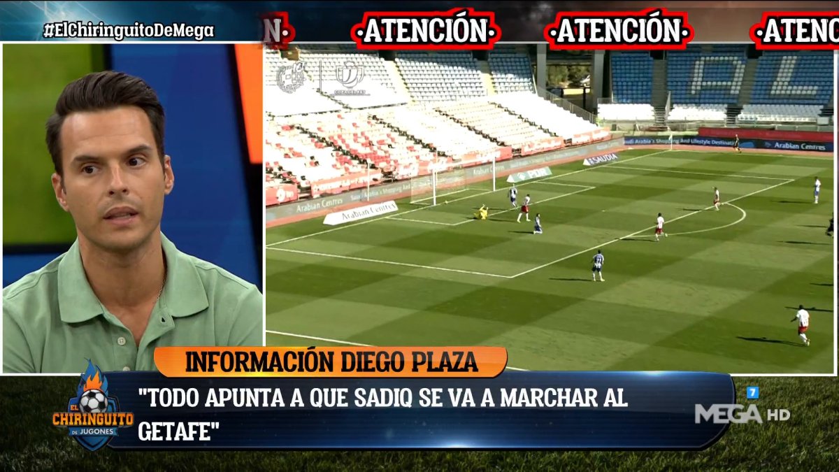 Diego Plaza habló de Sadiq en El Chiringuito.
