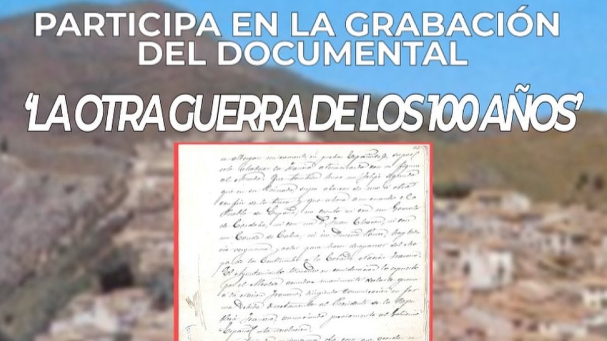 Detalle del cartel para presentarse para participar en el documental.