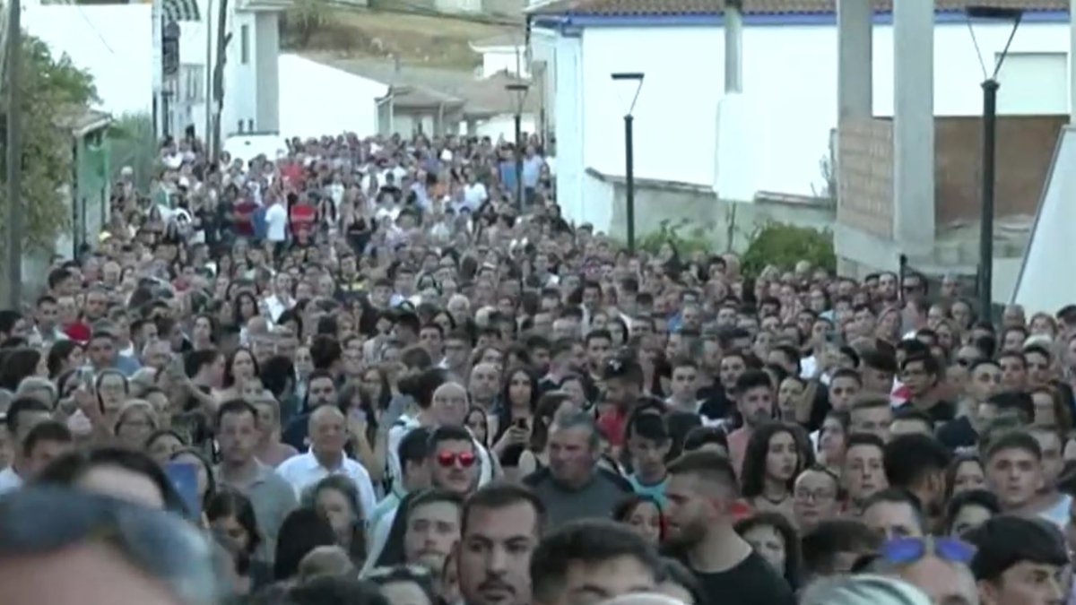 Imágenes de Canal Sur de la manifestación en Íllora.