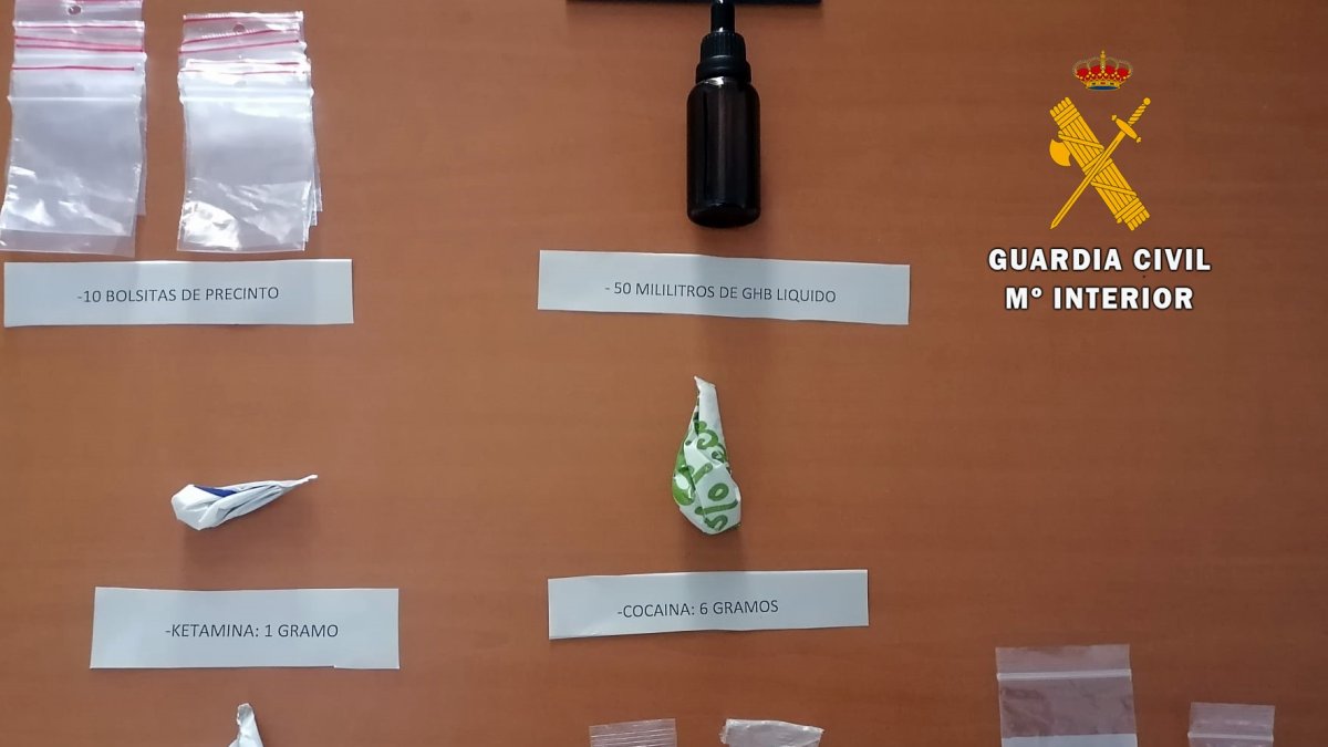 Algunas de las drogas incautadas.