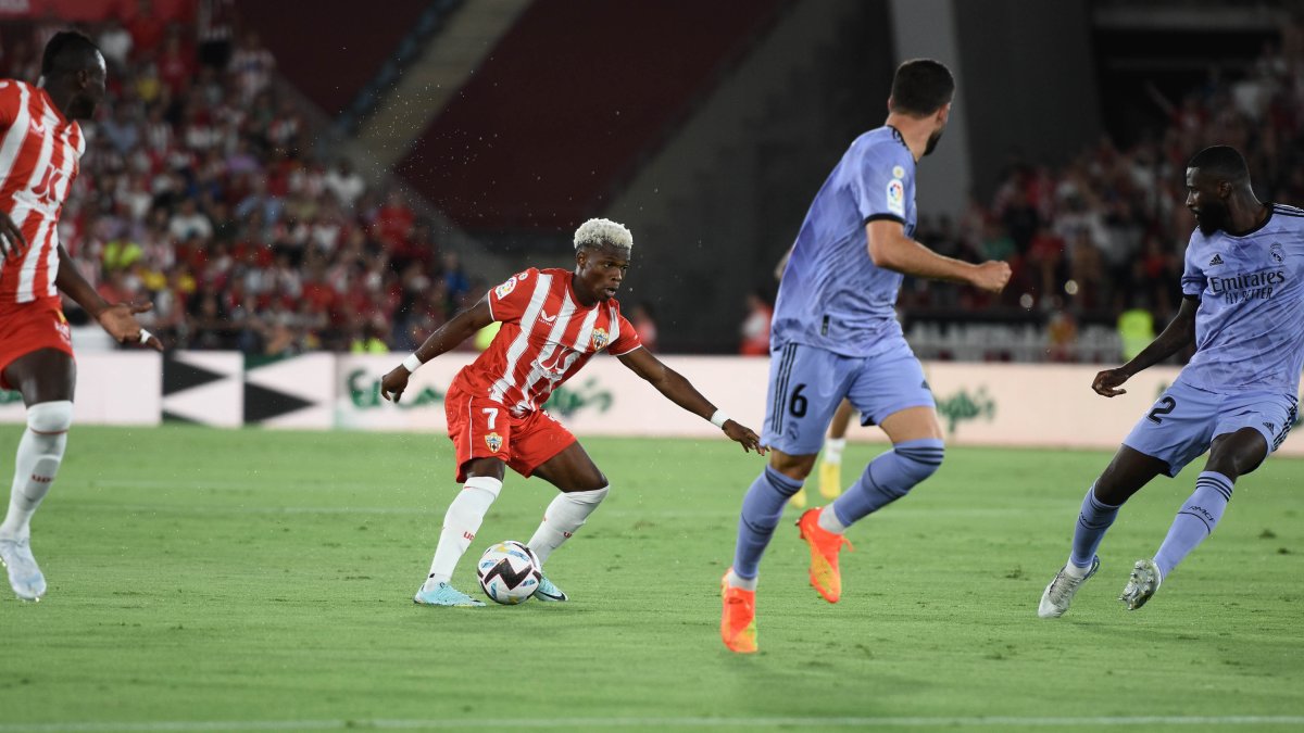 Ramazani en el Almería-Real Madrid.