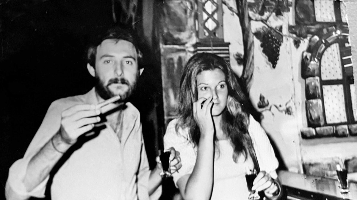 Vicente Hita y María del Mar Soriano en los maños.