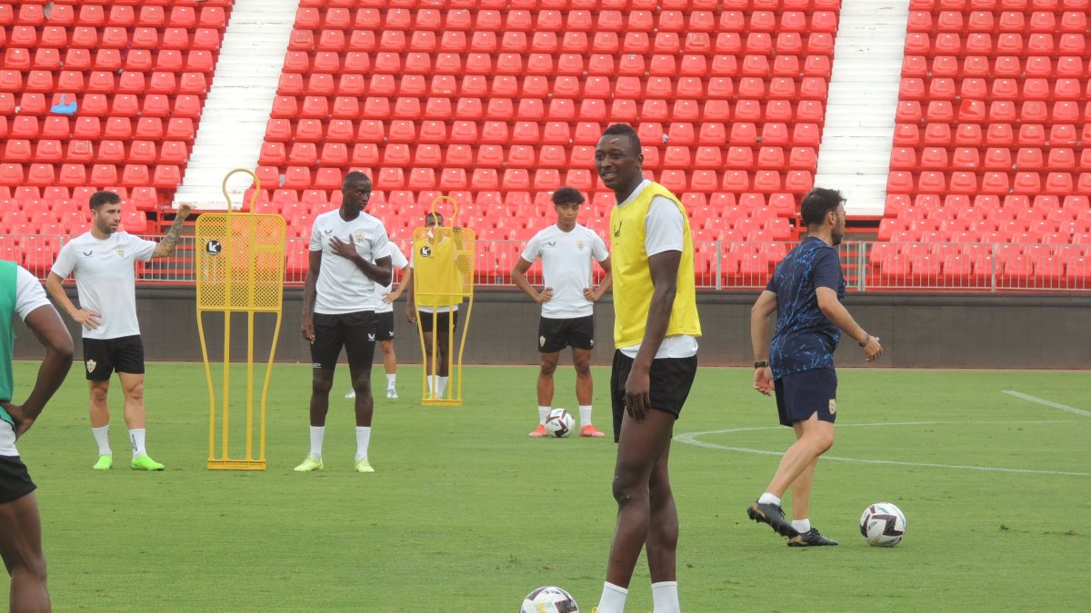 Sadq, este lunes en el Estadio de los Juegos Mediterráneos.