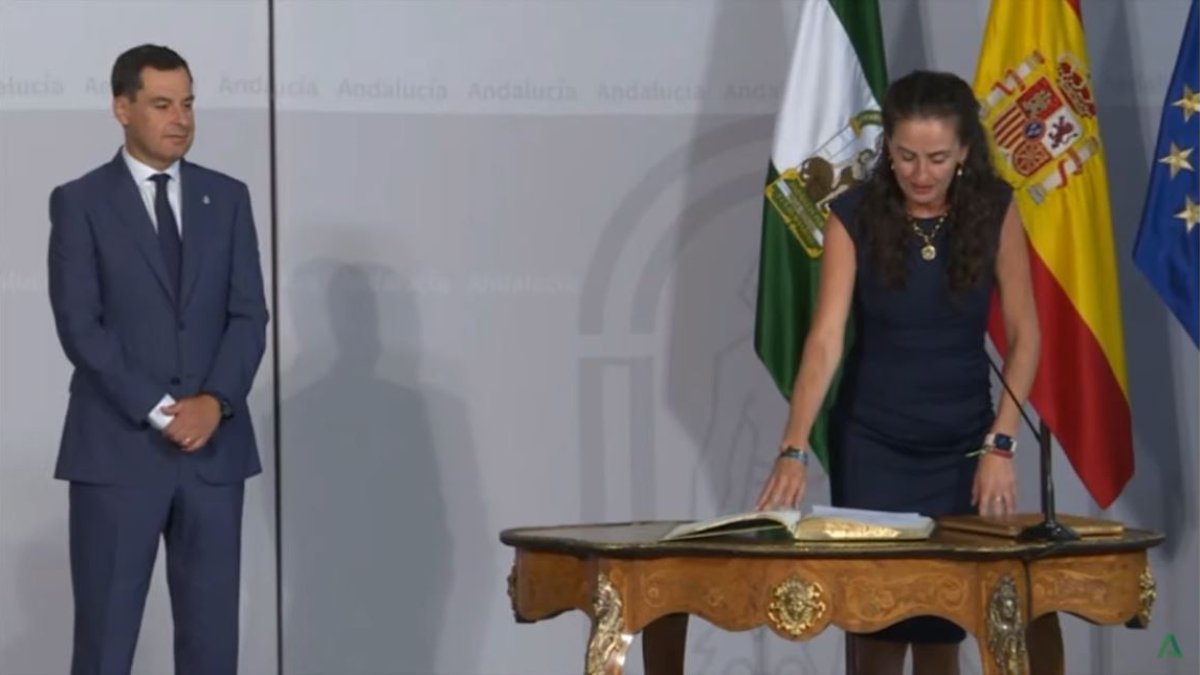 Juramento como delegada del Gobierno de la Junta de Andalucía en Almería