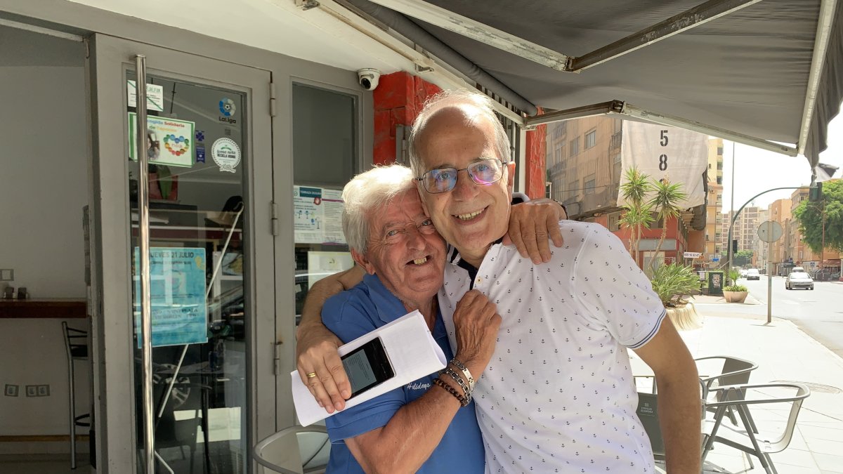 Manolo de la Poza, El Majete, está hecho un chaval.