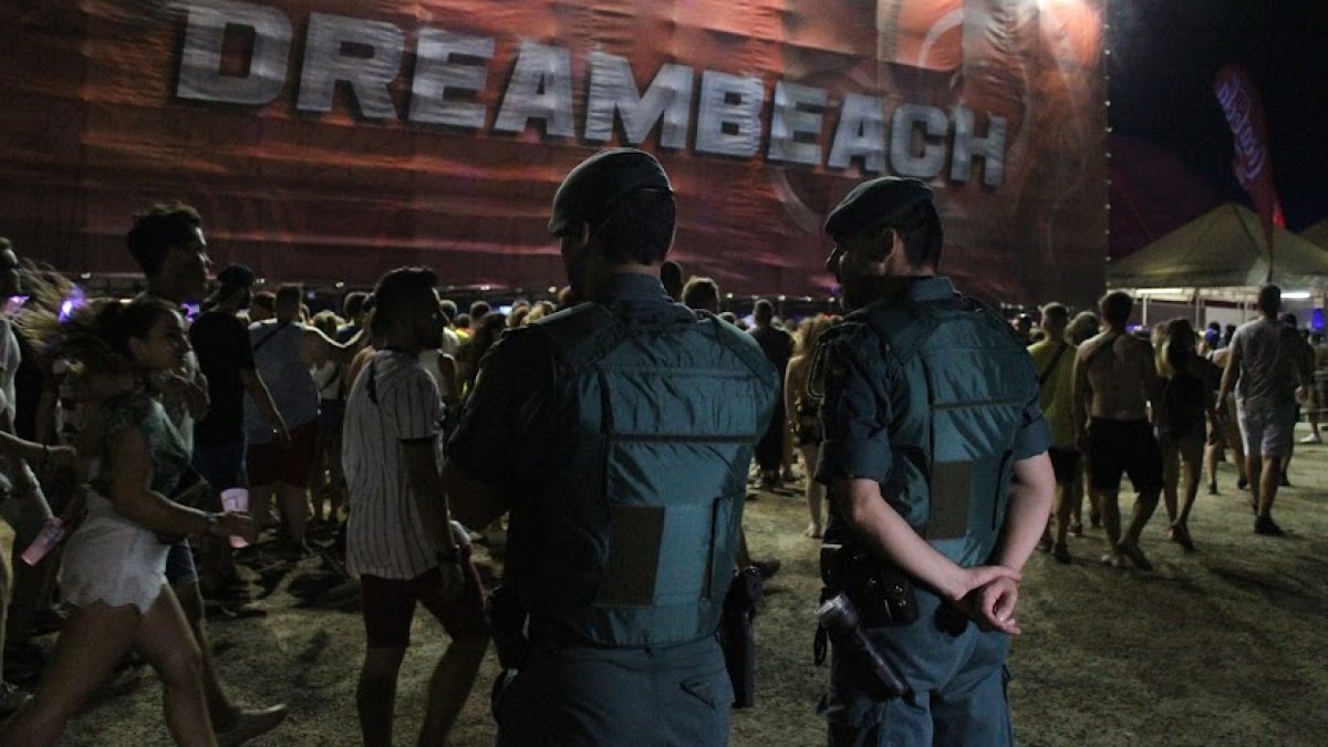 Imagen de archivo de la Guardia Civil en el festival.