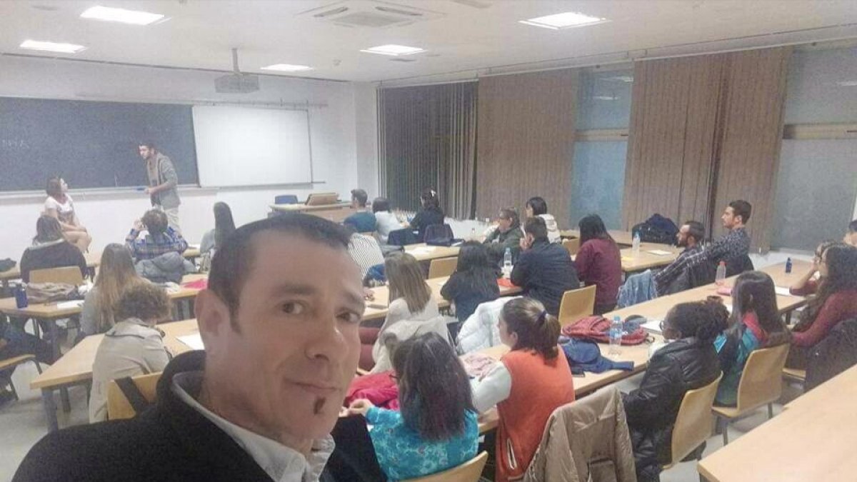 Jorge Núñez en la UAL, durante la última edición del curso.