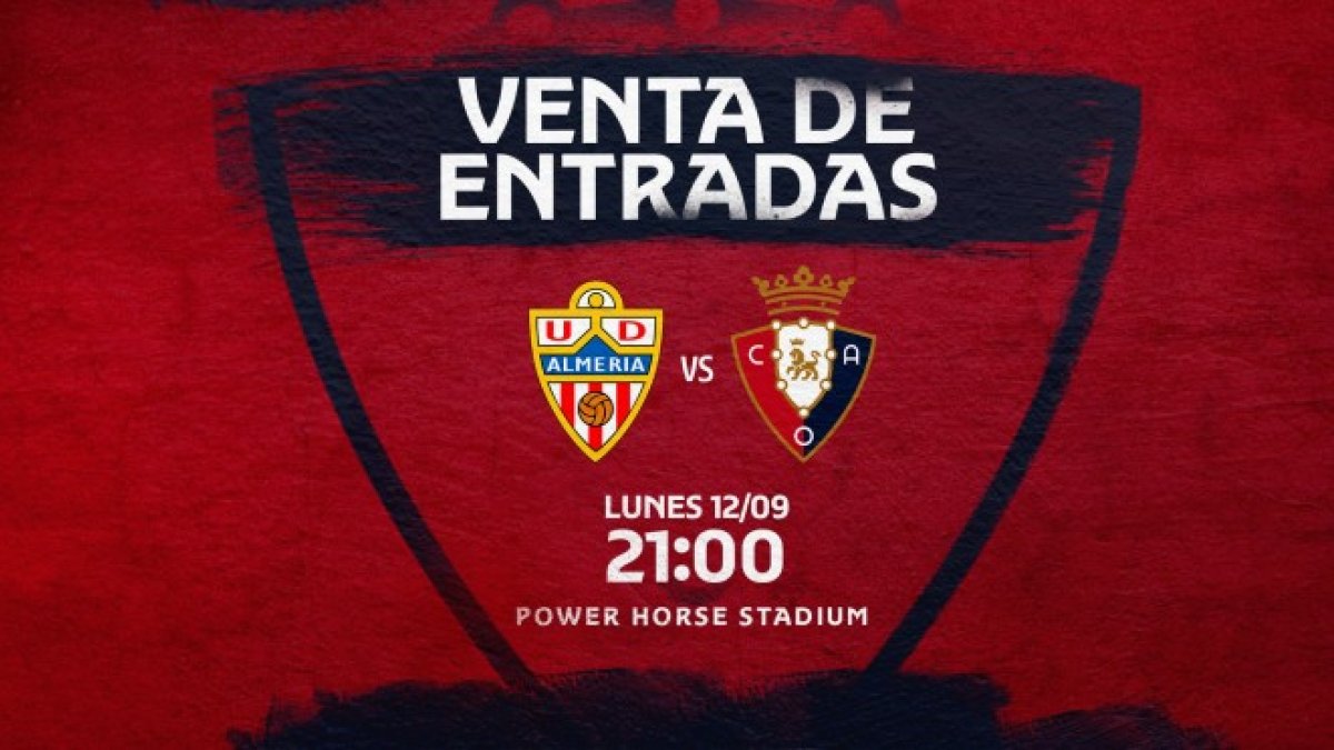 Los aficionados de Osasuna acudirán el lunes al feudo rojiblanco.